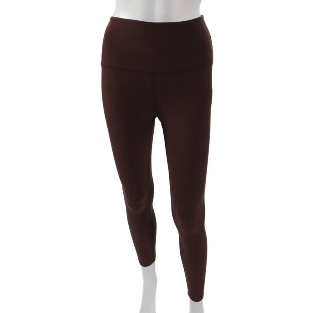 Beyond Yoga Womens Brown Polyester Ankle Leggings Size S